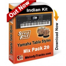 Yamaha Mix Songs Tabla Styles Set 20 - Indian Kit (SFF1 & SFF2) - Keyboard Beats - Pack